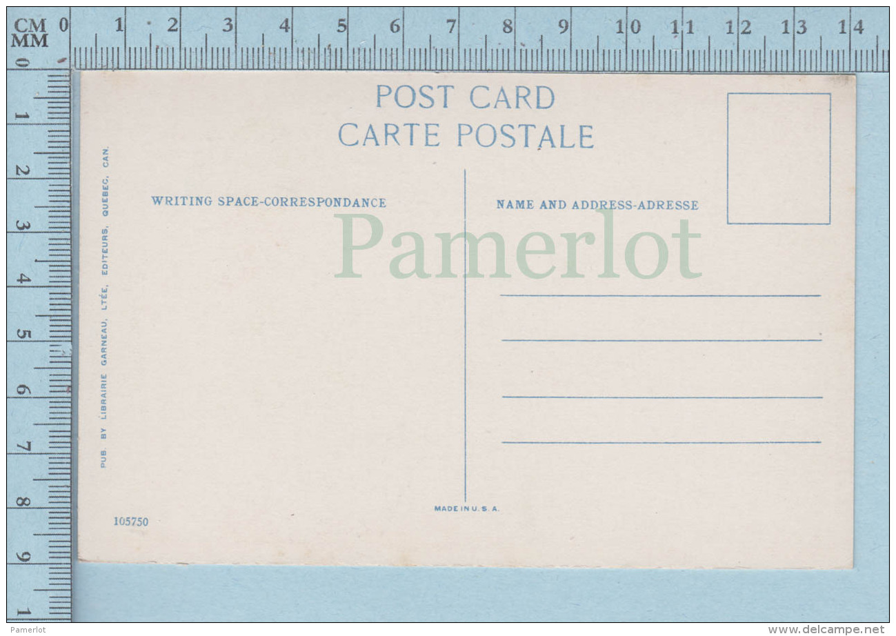Quebec Canada - Hotel Des Postes, Main Post Office Par Lib. Garneau - Postcard Carte Postale - CPA - Québec - La Citadelle