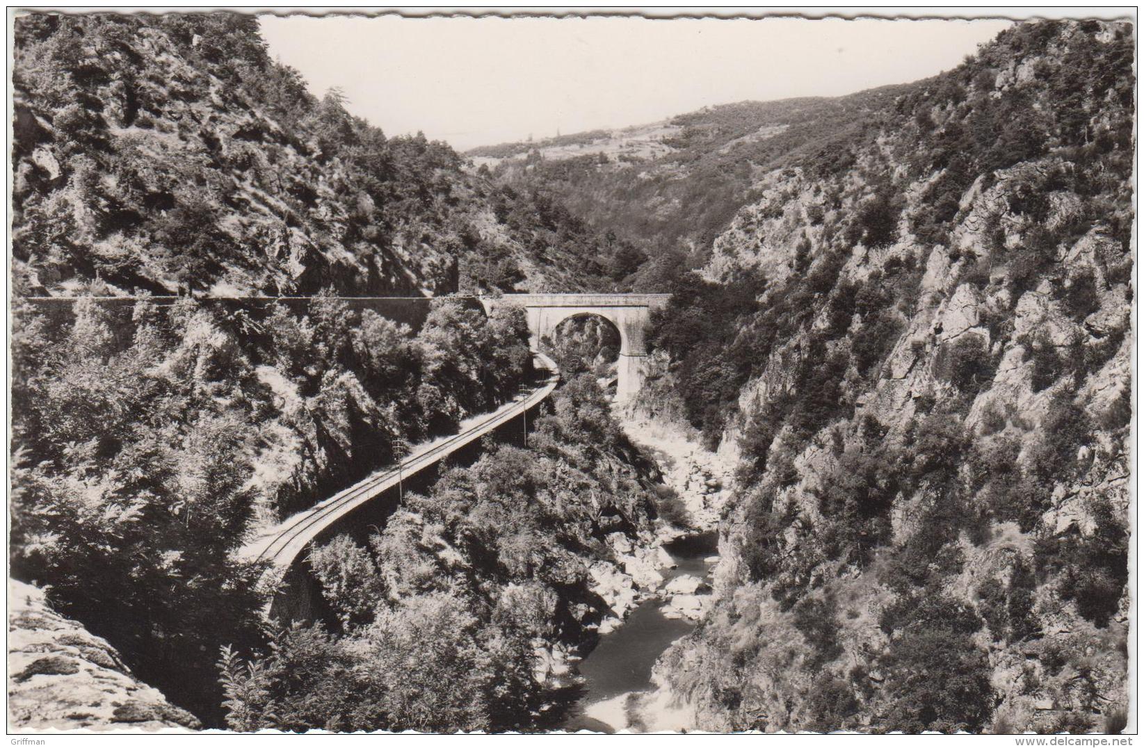 PAYSAGES DU VIVARAIS LES GORGES DE DOUX LE PONT DES ETROITS CPSM 9X14 NEUVE - Other & Unclassified