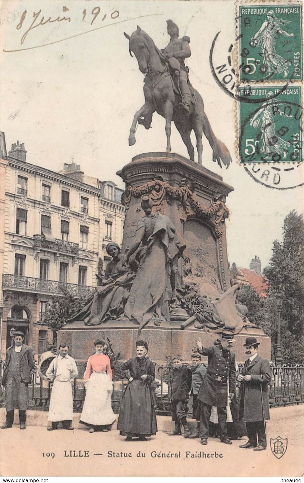 ¤¤   -  LILLE   -   Statue Du Général Faidherbe  -  ¤¤ - Lille