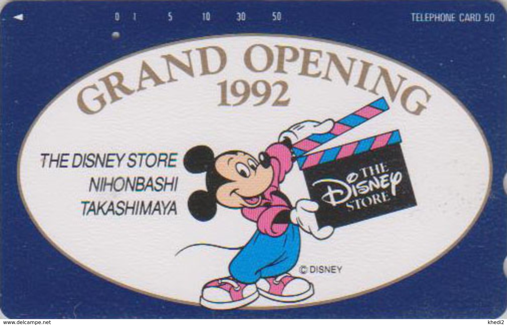 Télécarte Japon / 110-135111 - DISNEY STORE GO 1992 - MICKEY MOUSE ** ONE PUNCH ** -  Japan Phonecard - Disney