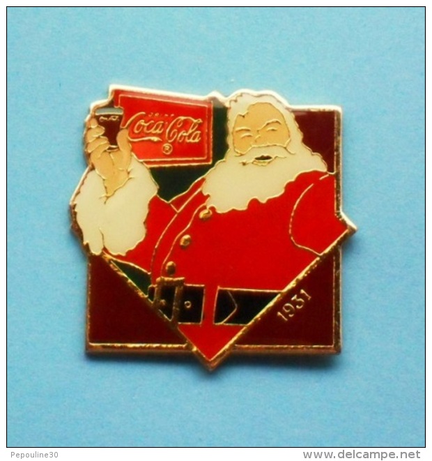 1 PIN'S  //   ** COCA COLA 1931 / PÈRE NOËL ** . (© 1985 Wilson Marketing The Coca-Cola Company) - Coca-Cola