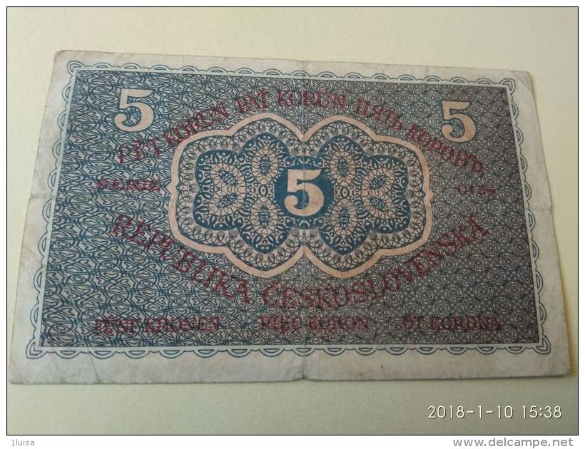 5 Kurun 1919 - Cecoslovacchia