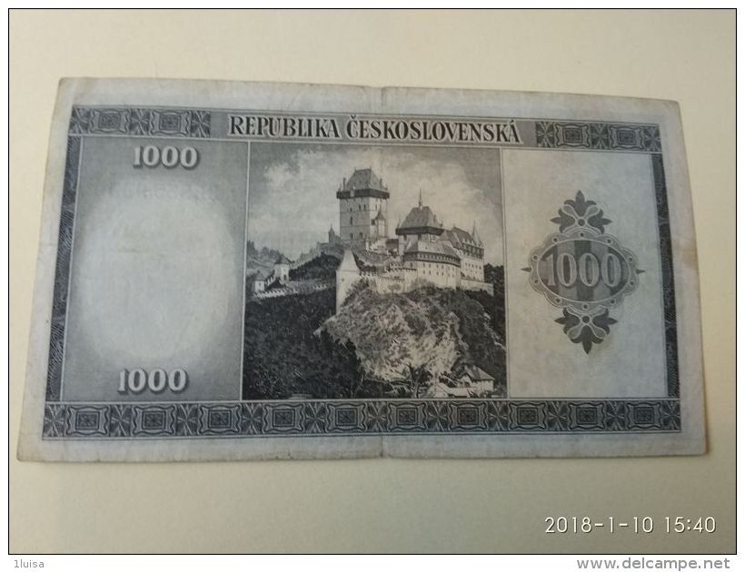 1000 Korun 1946 - Tchécoslovaquie