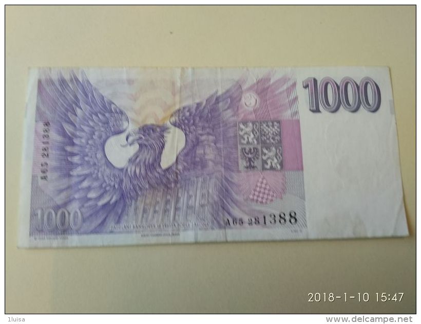 1000 Korun 1993 - Czechoslovakia