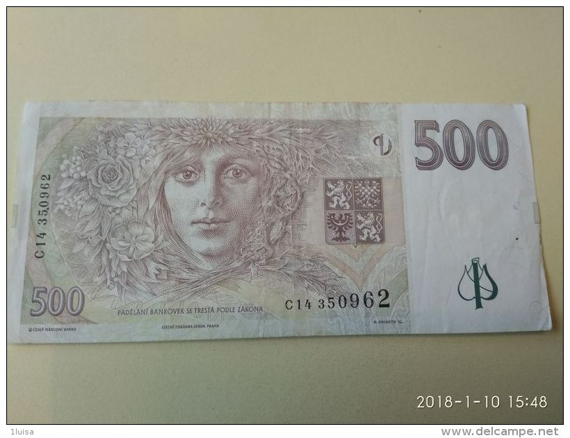 500  Korun 1997 - Tchécoslovaquie