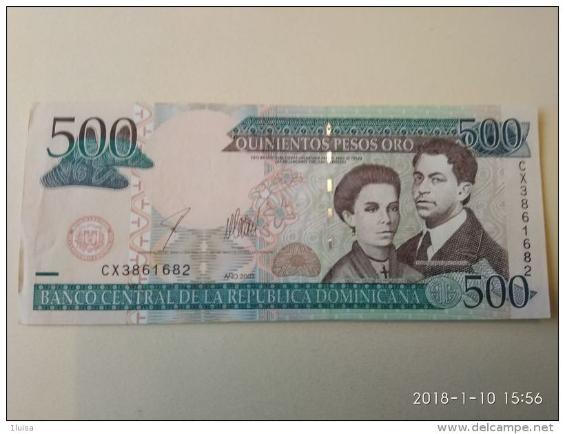 500  Pesos Oro 2003 - Repubblica Dominicana