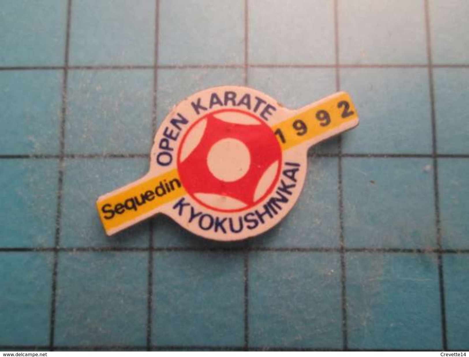 Pin510b Pin's Pins / Beau Et Rare :  OPEN DE KARATE DE SEQUEDIN 1992 - Judo