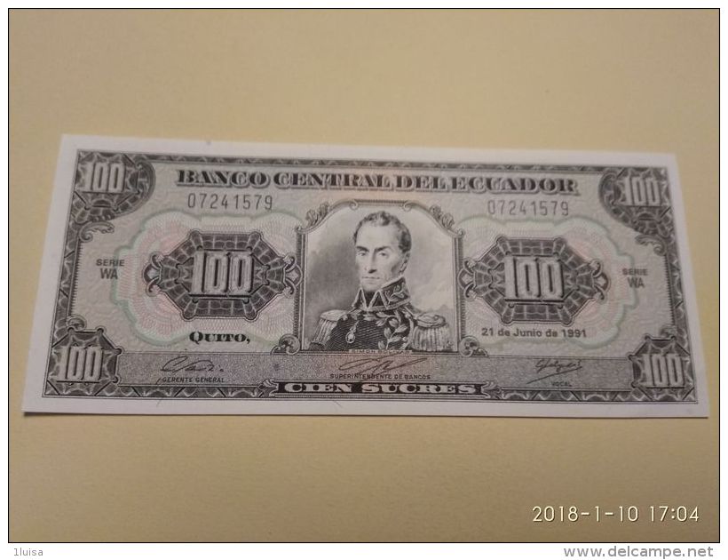 100 Sucres 1988 - Ecuador