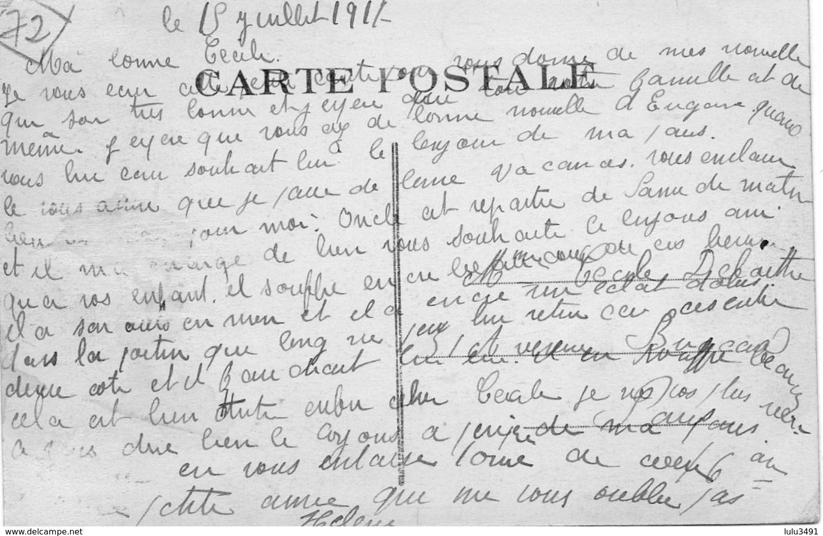 CPA - MAROLLES-les-BRAULTS (72) - Aspect De La Rue De Mamers En 1917 - Marolles-les-Braults