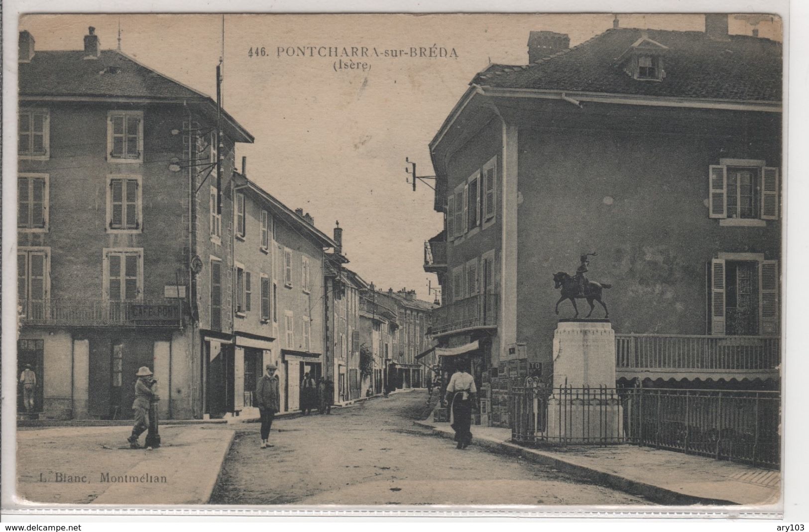 38_Isére_ Poncharra -sur-Breda_ Rue Principal 21/12/(1918 ) - Pontcharra