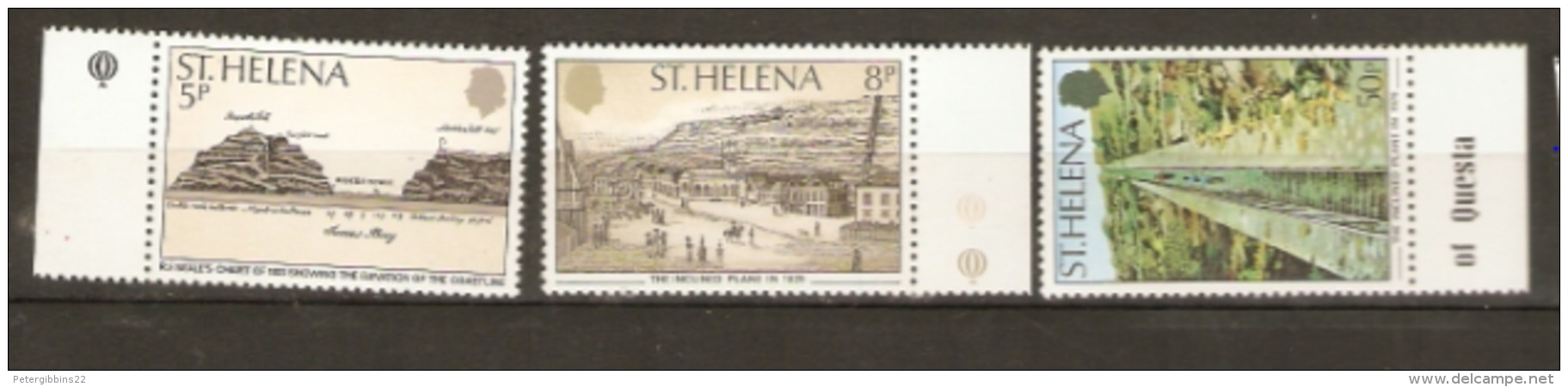 St Helena  1979  SG 335-7  The Inclined Plane  Mounted Mint - St. Helena