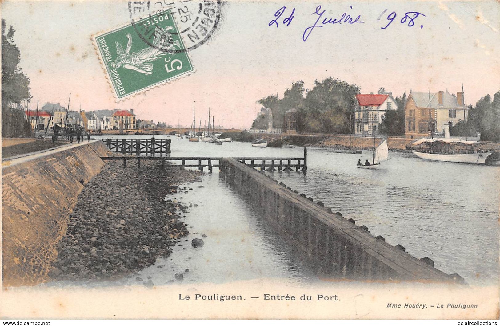 Le Pouliguen       44         Lot de 28 cartes. Bateaux Port Bateau sauvetage  Pêche Divers                  (voir scan)