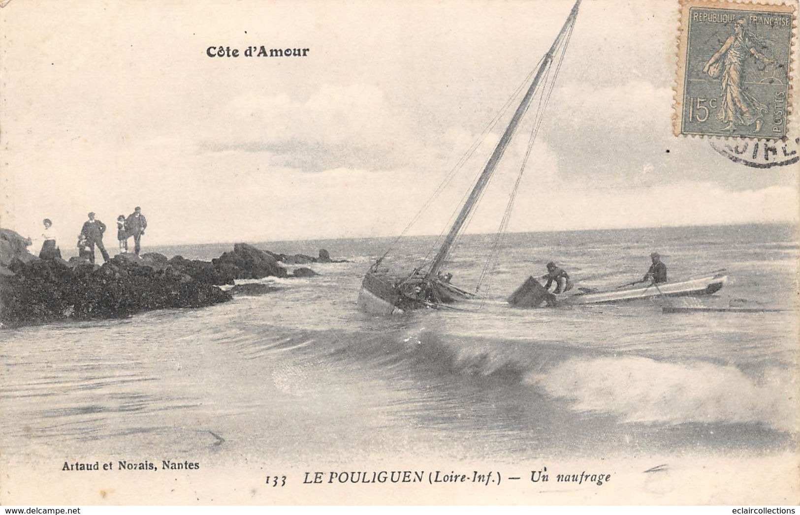 Le Pouliguen       44         Lot de 28 cartes. Bateaux Port Bateau sauvetage  Pêche Divers                  (voir scan)