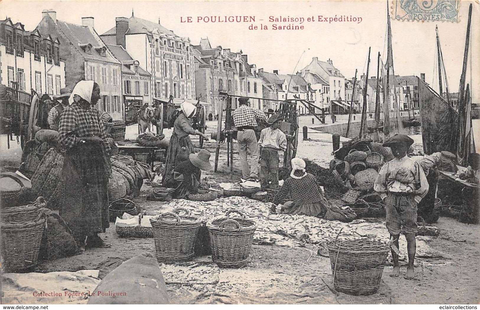 Le Pouliguen       44         Lot de 28 cartes. Bateaux Port Bateau sauvetage  Pêche Divers                  (voir scan)