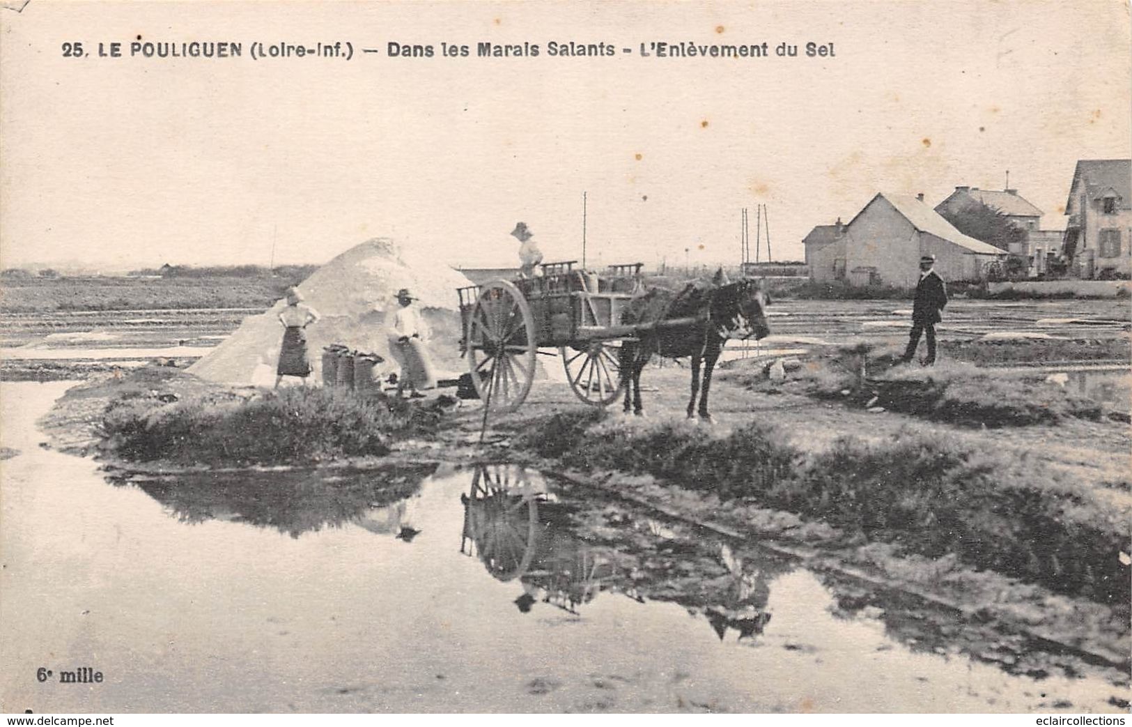 Le Pouliguen       44         Lot de 11 cartes. Plage. Marais salants  Pêche et Divers                  (voir scan)