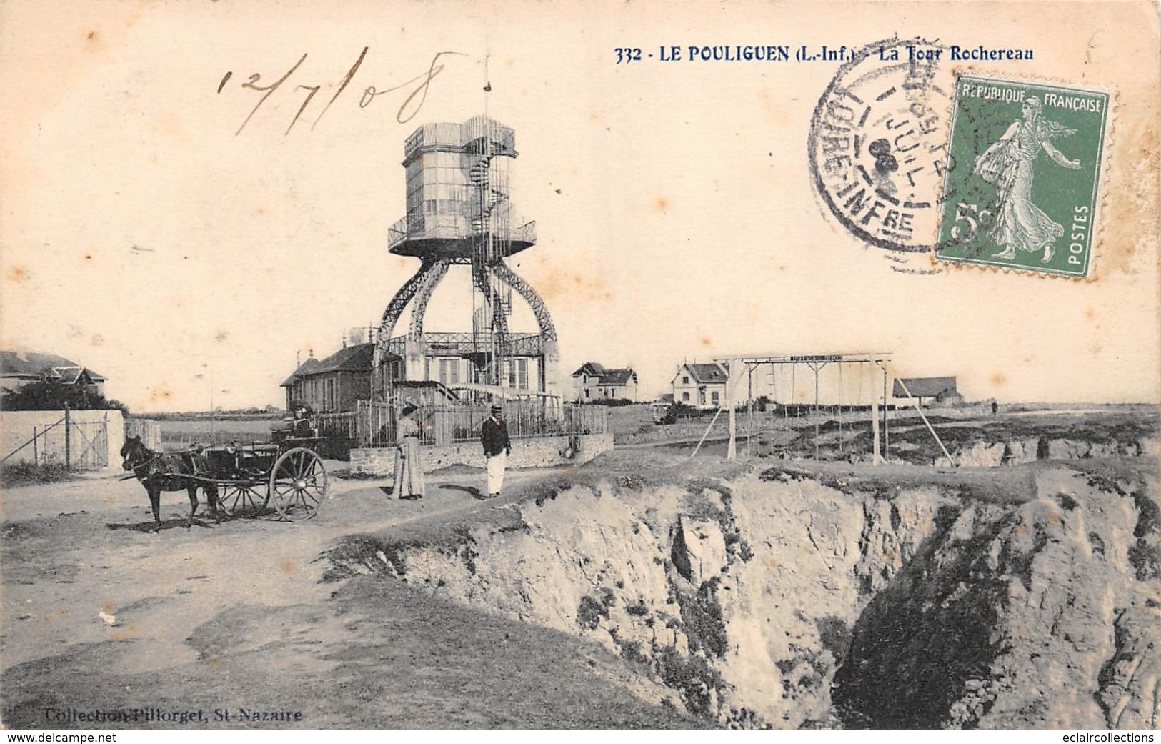 Le Pouliguen    44    Lot De 9 Cartes. Tour Rochereau Ou Tour Eiffel Angevine              (voir Scan Et Annotation) - Le Pouliguen