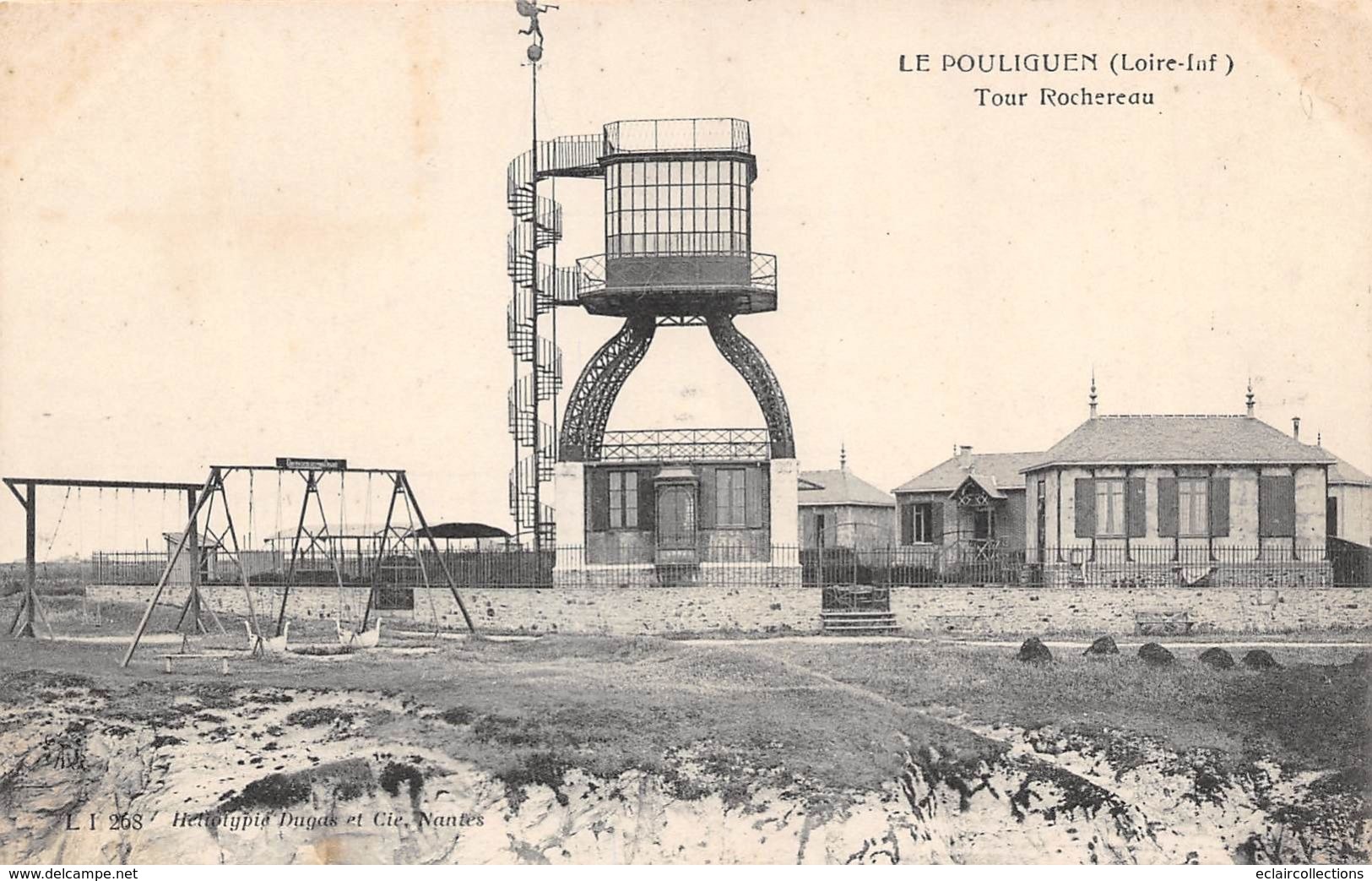 Le Pouliguen    44    Lot de 9 cartes. Tour Rochereau ou tour Eiffel angevine              (voir scan et annotation)