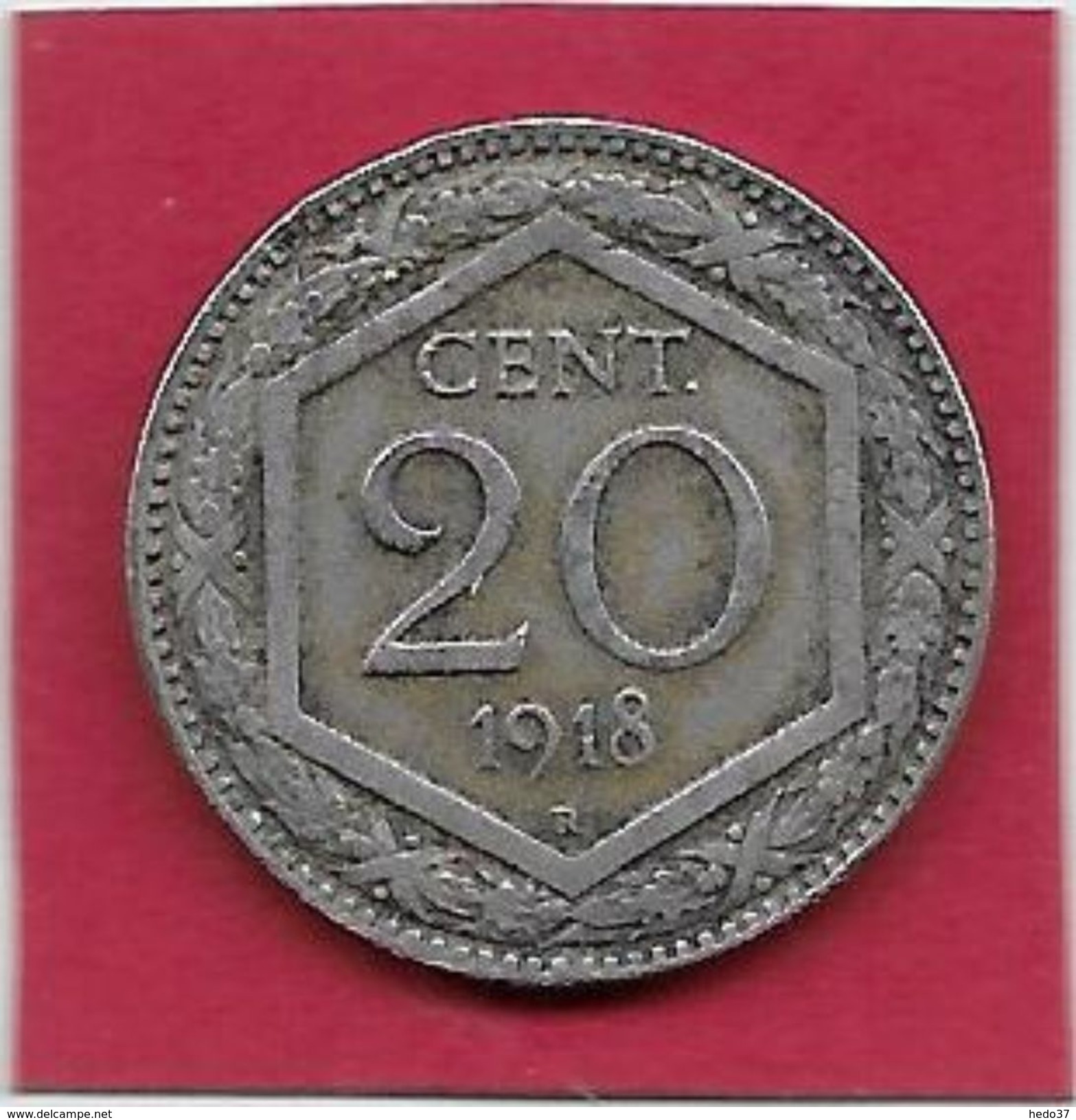 Italie - 20 Centesimi - 1918 - 1900-1946 : Victor Emmanuel III & Umberto II