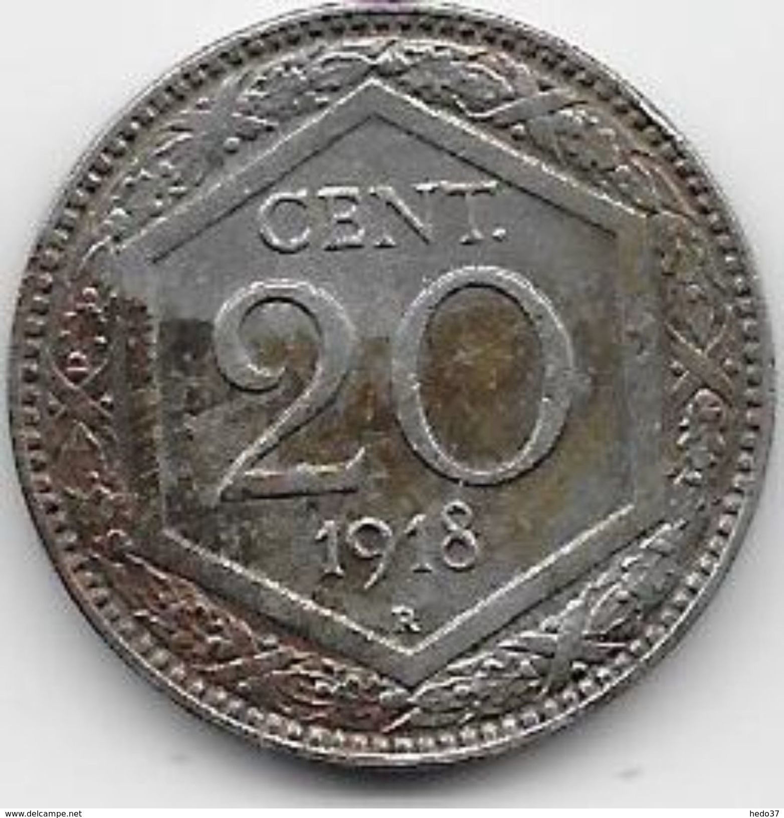 Italie - 20 Centesimi - 1918 - 1900-1946 : Victor Emmanuel III & Umberto II