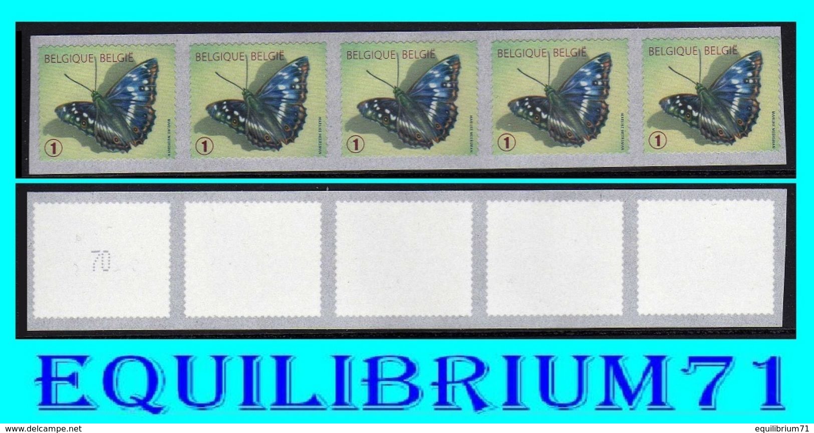 R118** Num/genum - Papillon / Vlinder "Petit Mars Changeant" - BELGIQUE - Rouleaux