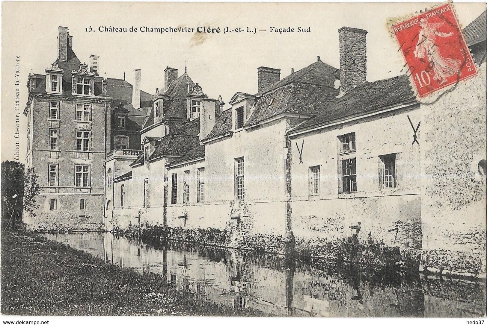 Cléré - Château De Champchevrier - Façade Sud - Cléré-les-Pins