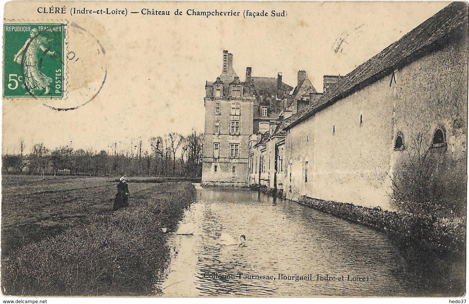 Cléré - Château De Champchevrier Façade Sud - Cléré-les-Pins