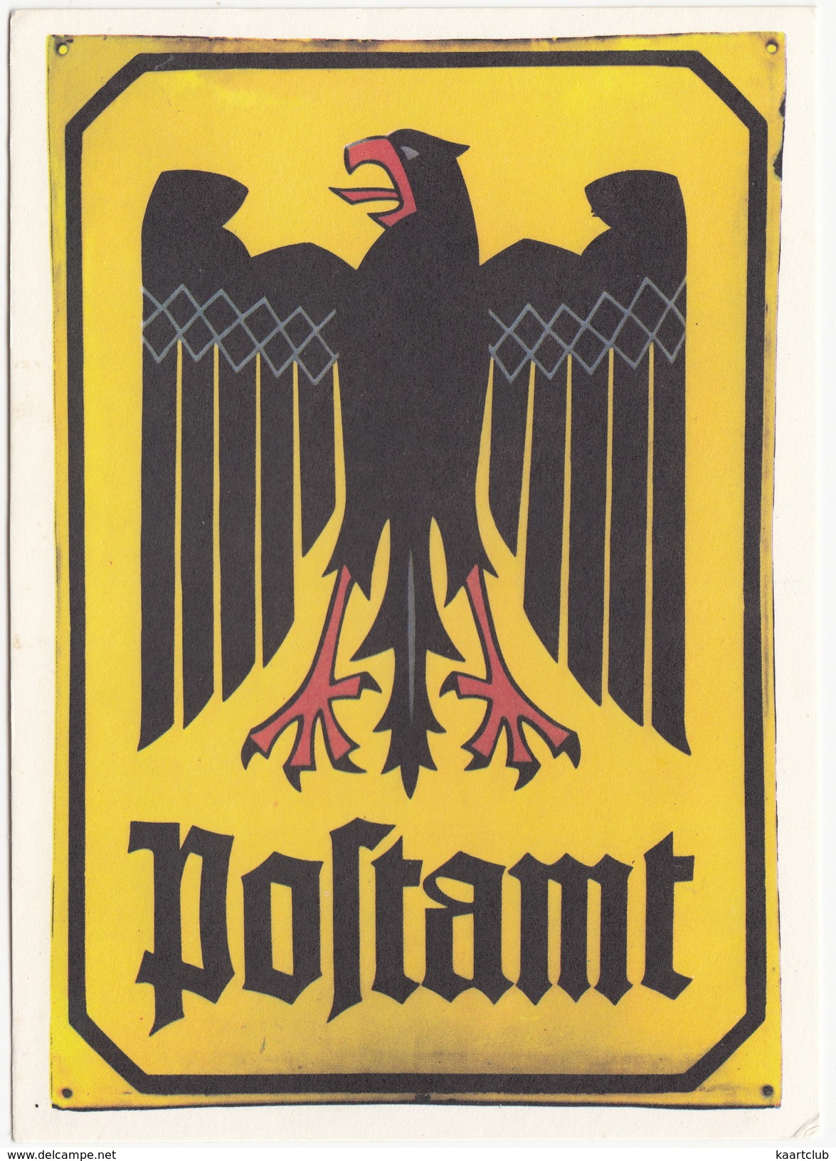 Posthausschild Deutsche Reichspost Nach 1923 - Frankfurt Am Main - (D.) - Post