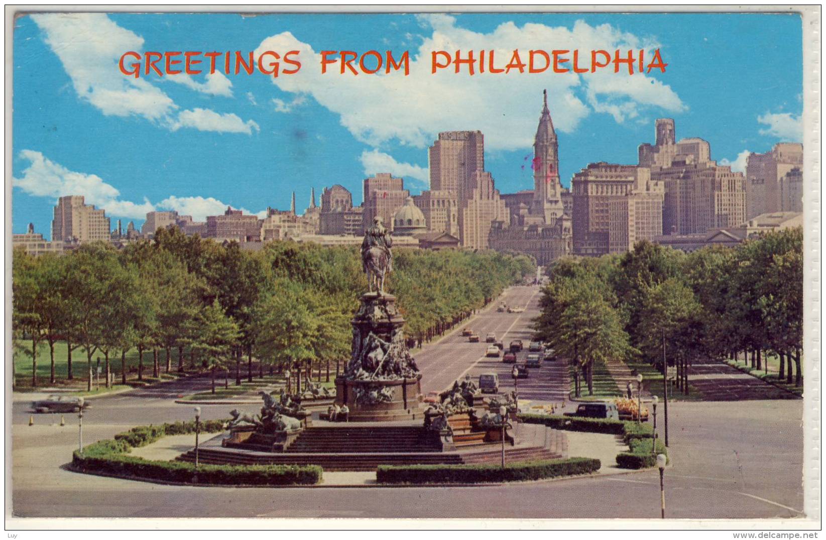 PHILADELPHIA SKYLINE VIEWS THE BENJAMIN FRANKLIN PARKWAY - American Roadside