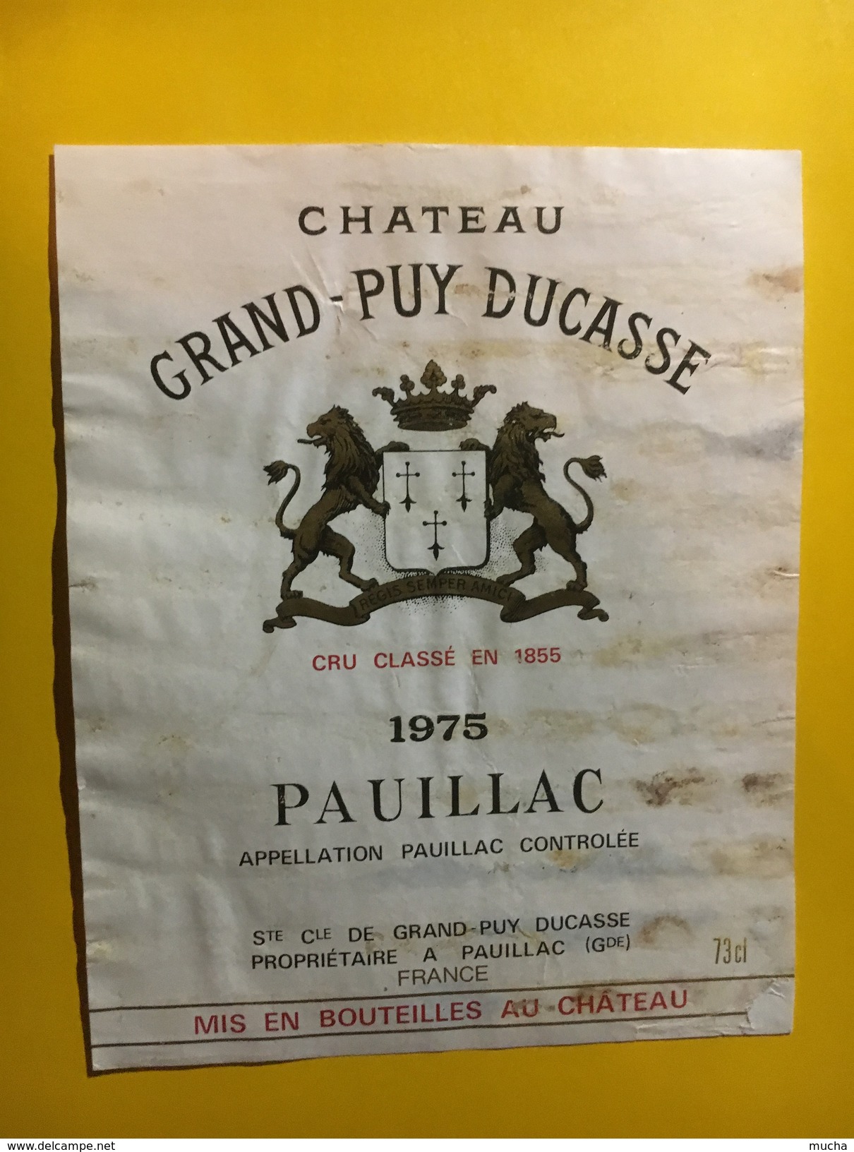 6441 - Château Grand-Puy-Ducasse 1975 Pauillac - Bordeaux