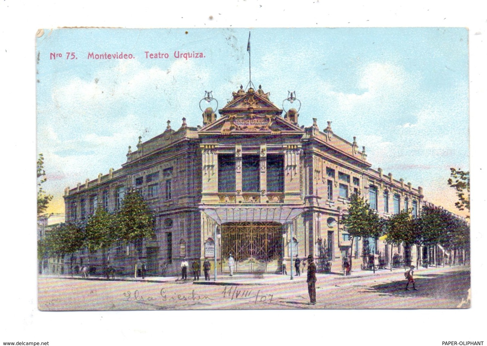 URUGUAY - MONTEVIDEO, Teatro Urquiza, 1907 - Uruguay