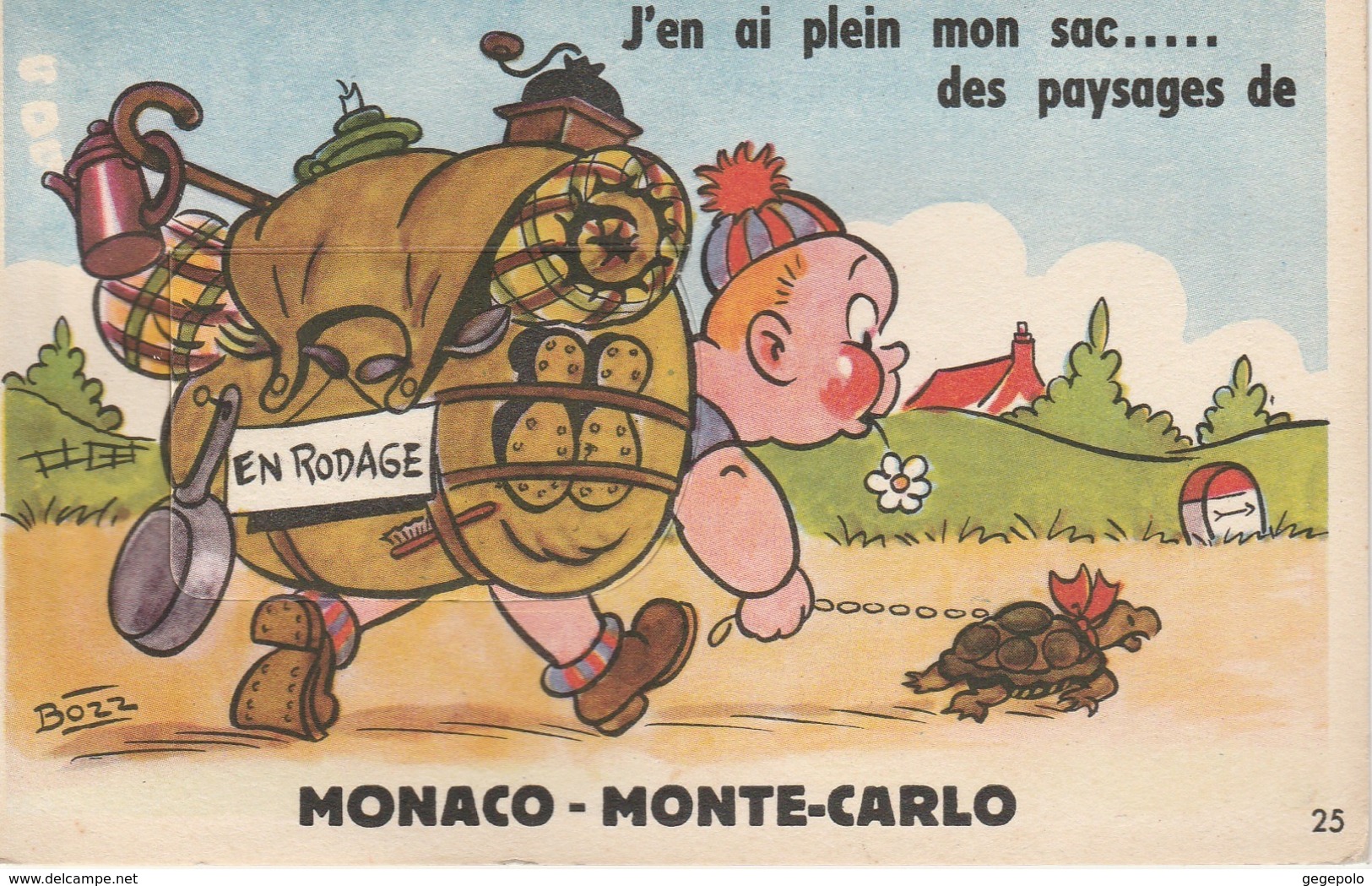 MONACO-MONTE-CARLO- Carte à Système ( 10 Minivues )    Rare - Monte-Carlo
