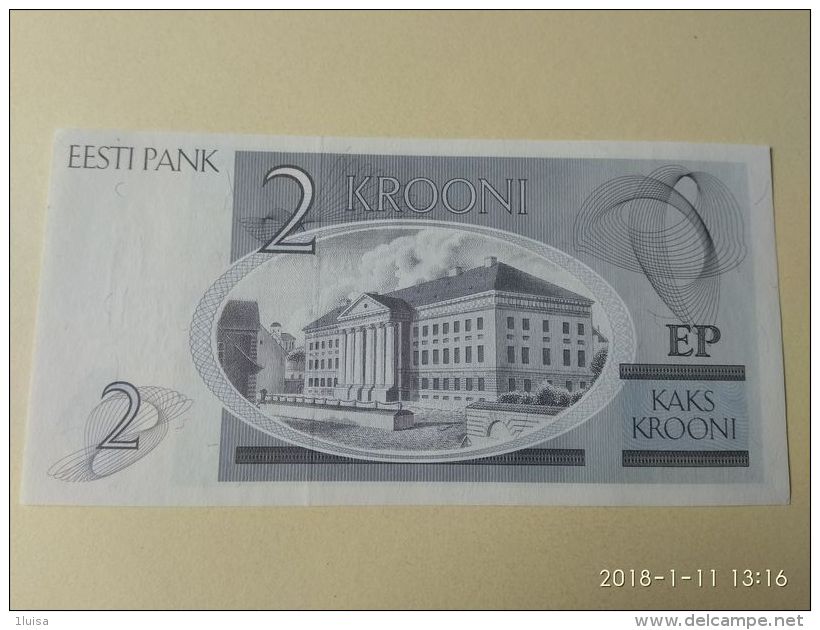 2 Kroon 1992 - Estonia