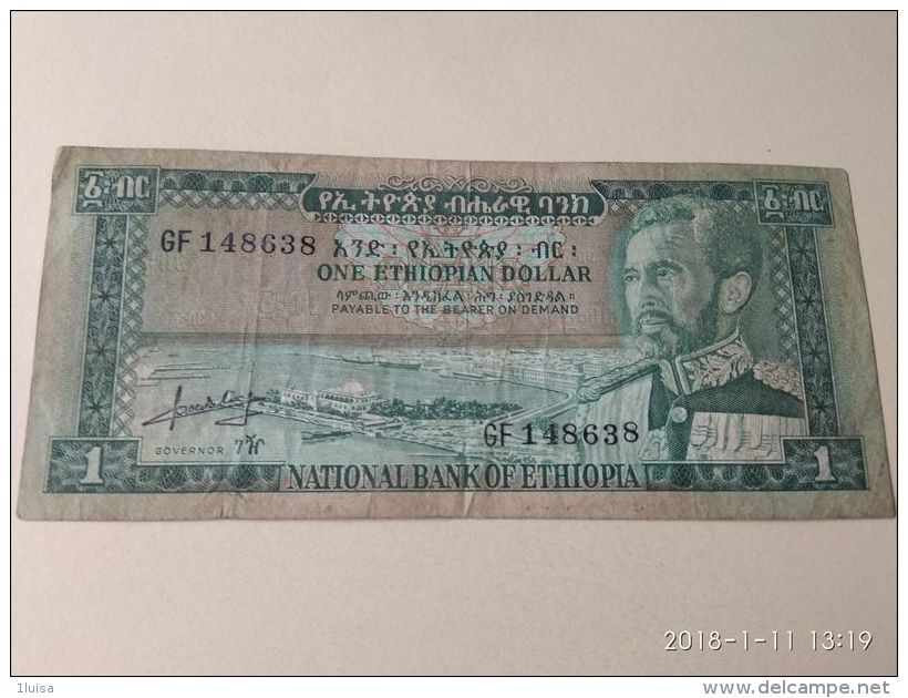 1 Dollar 1966 - Etiopía