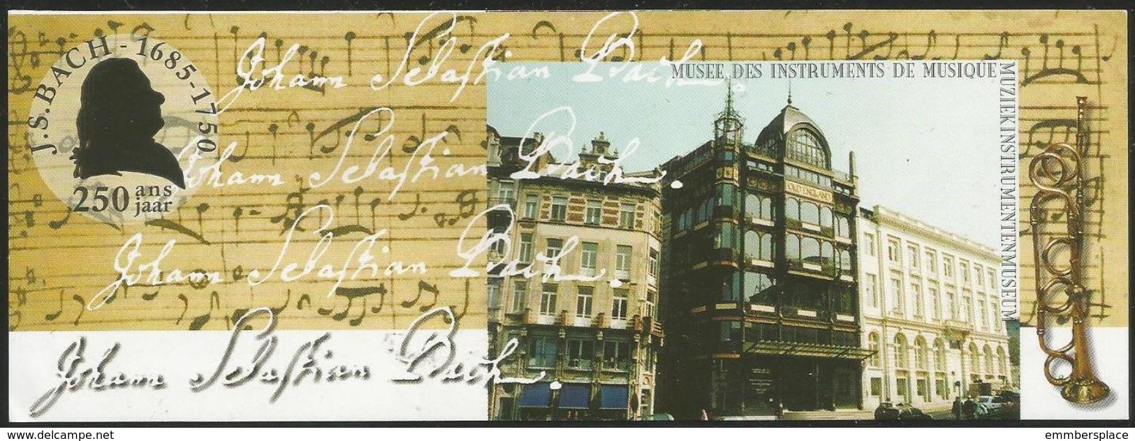 Belgium - 2000 Musical Instruments Booklet Complete MNH **    Sc 1817a - Non Classés