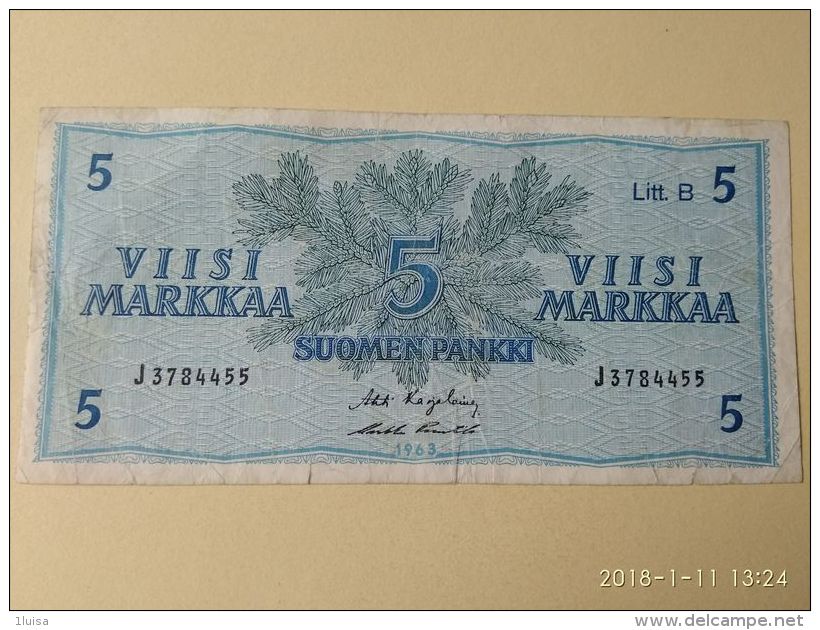 5 Markkaa 1963 - Finnland