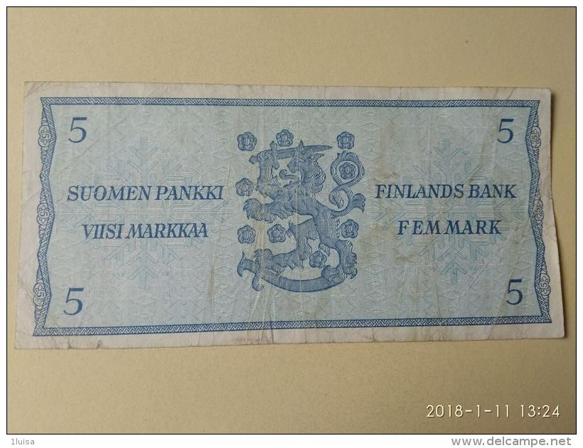5 Markkaa 1963 - Finland