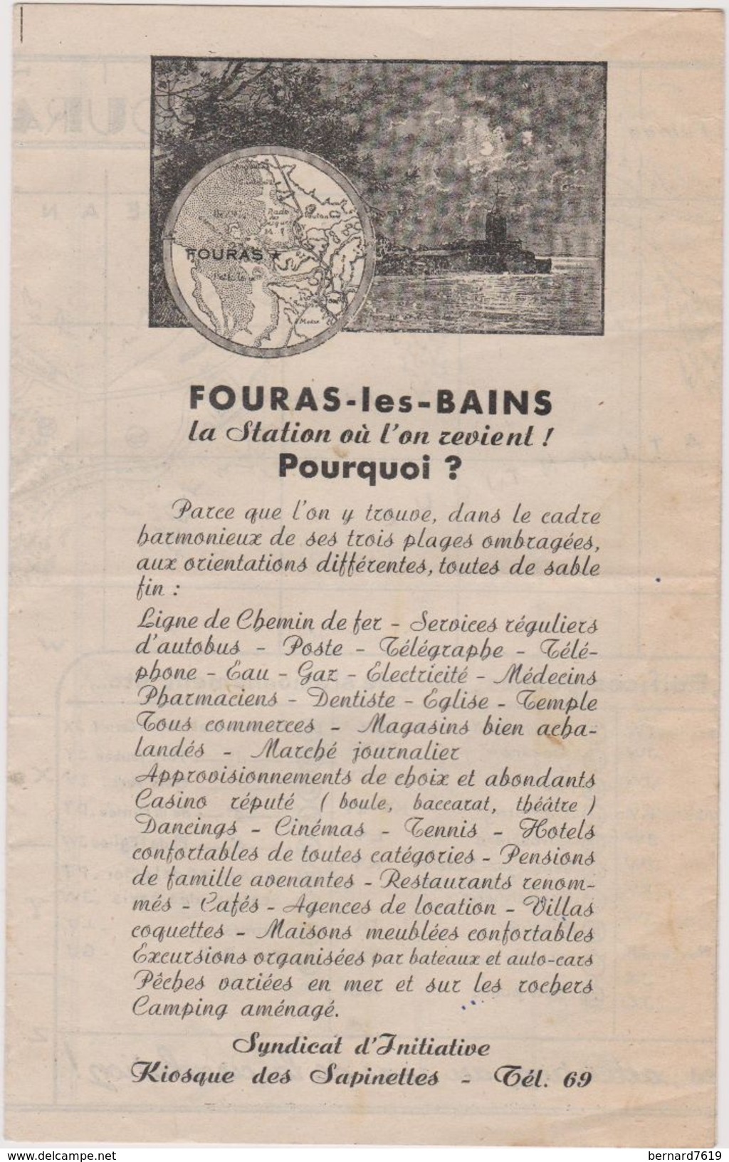 17 Fouras Publicite  Et  Plan - Reclame