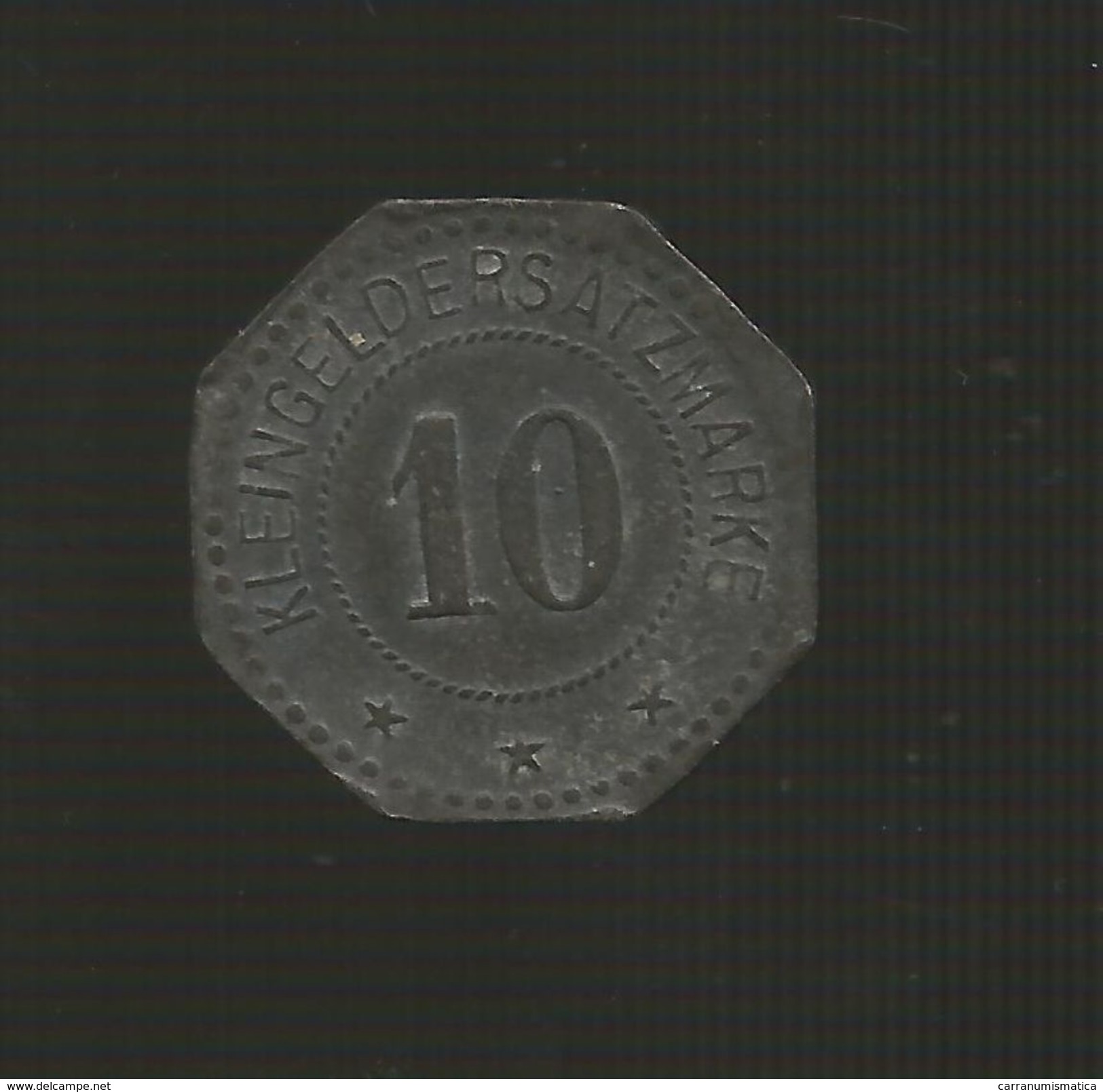 DEUTSCHLAND / GERMANY - NOTGELD - Stadt FLENSBURG - 10 Pfennig (1918) Zink / Zinc / Zinco - Notgeld