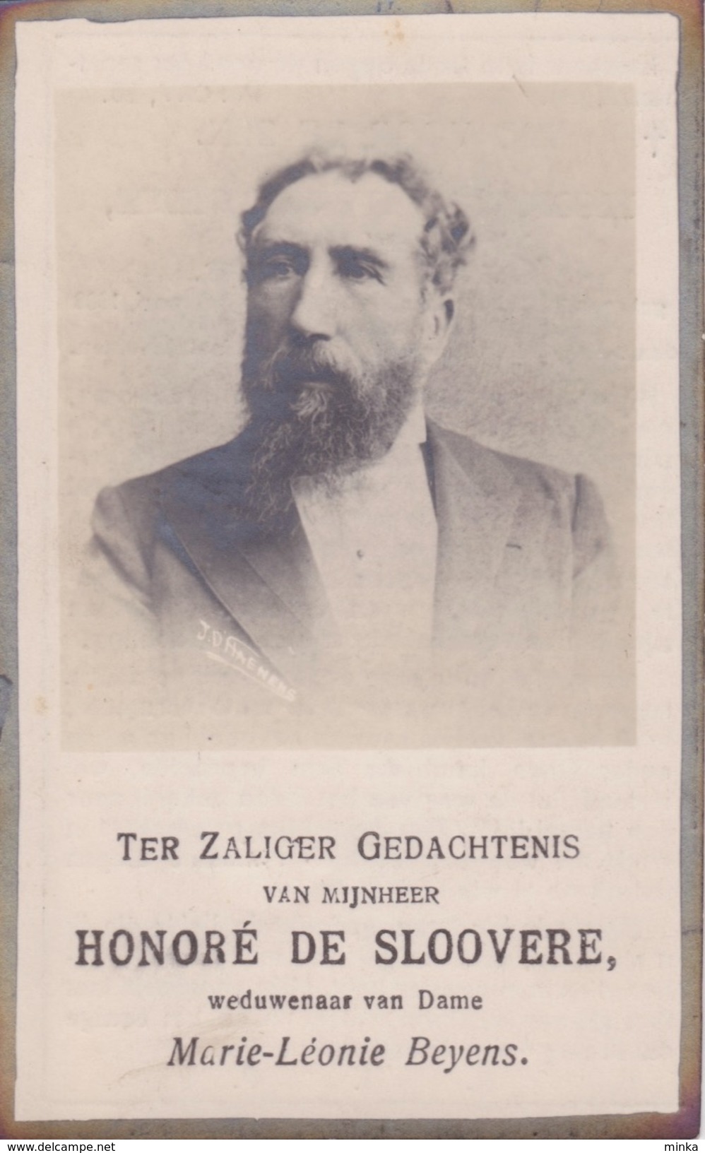 Doodsprentje (7464) Wannegem Lede - Cruyshautem Kruishoutem - DE SLOOVERE / BEYENS 1838 - 1925 - Andachtsbilder