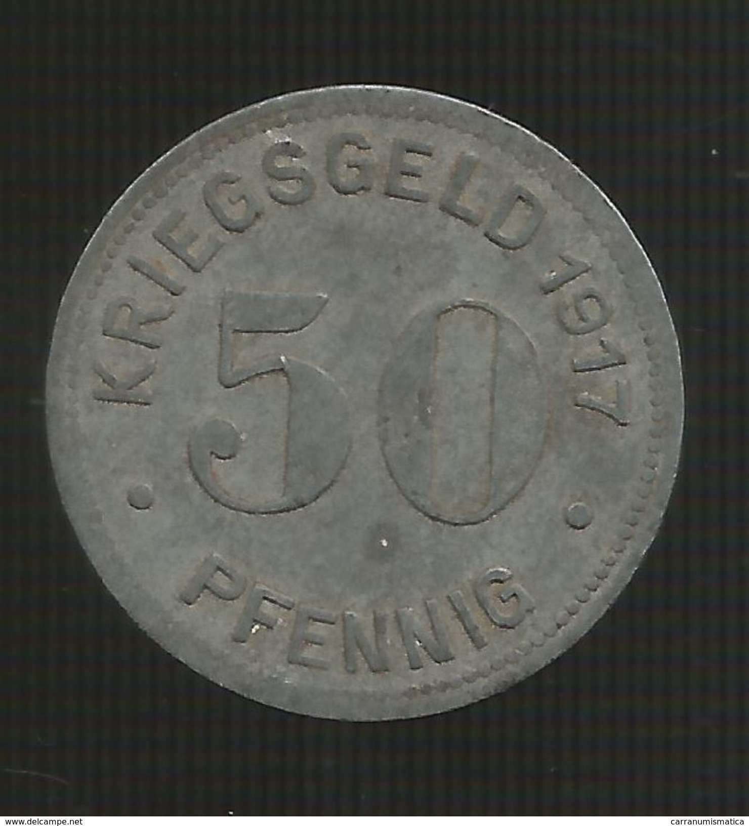 DEUTSCHLAND / GERMANY - NOTGELD / KRIEGSGELD - ESSEN - 50 Pfennig - Zink / Zinc / Zinco - Notgeld