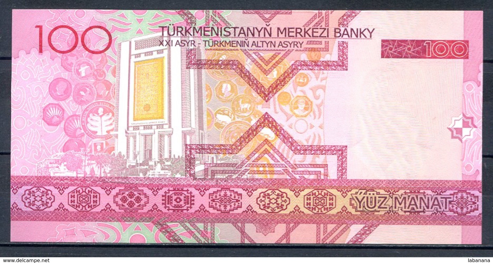 460-Turkmenistan Billet De 100 Manat 2005 AC343 Neuf - Turkménistan