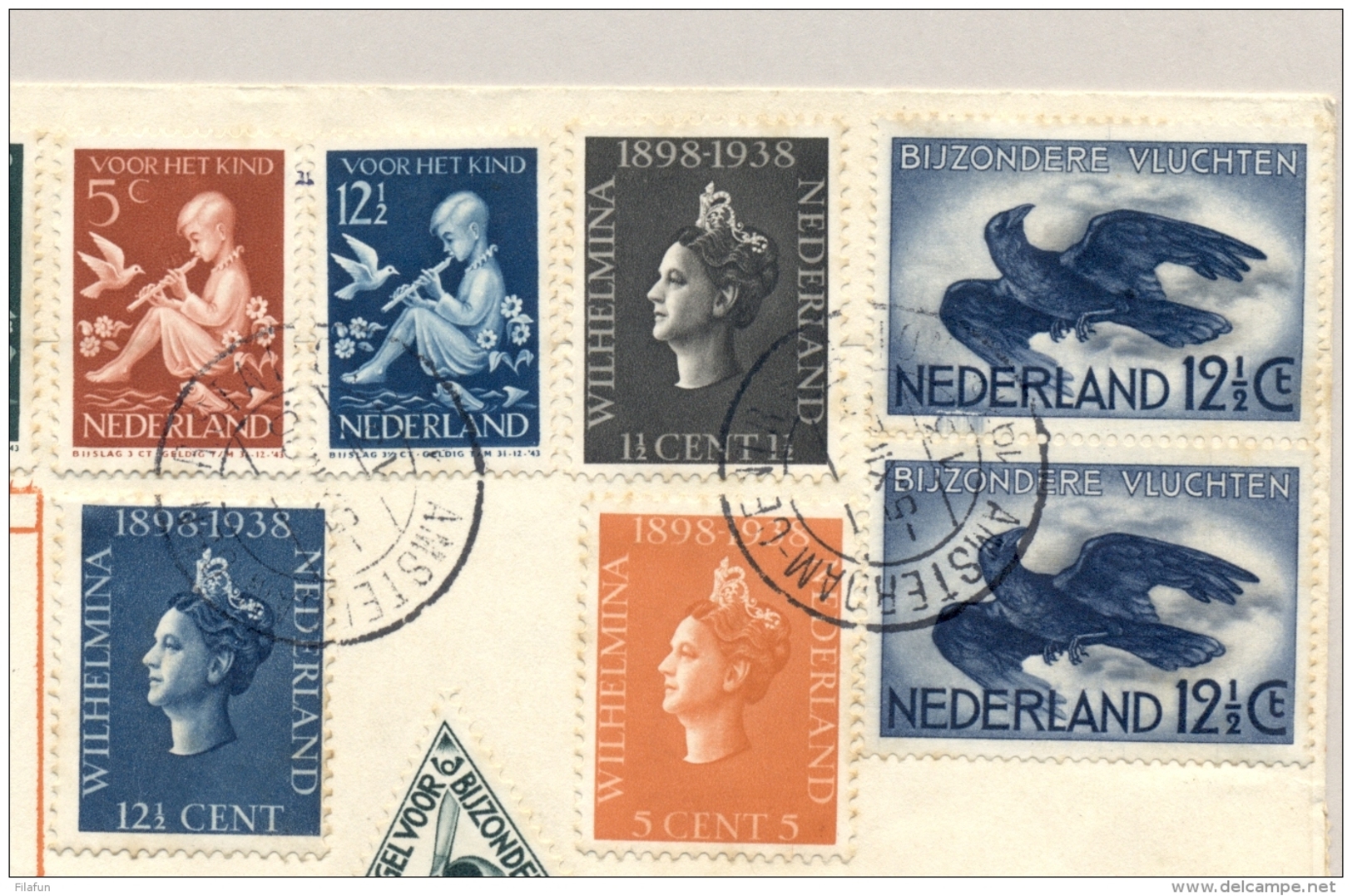 Nederland - 1938 - Kindserie En Jubileumserie Op Cover Eeuwfeest Dingaansdag Naar Pretoria En Terug - Brieven En Documenten