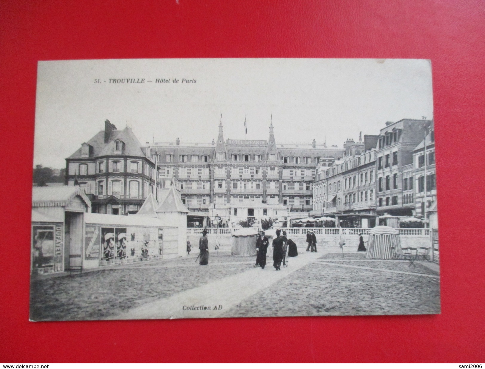 CPA 14 TROUVILLE HOTEL DE PARIS  ANIMEE - Trouville