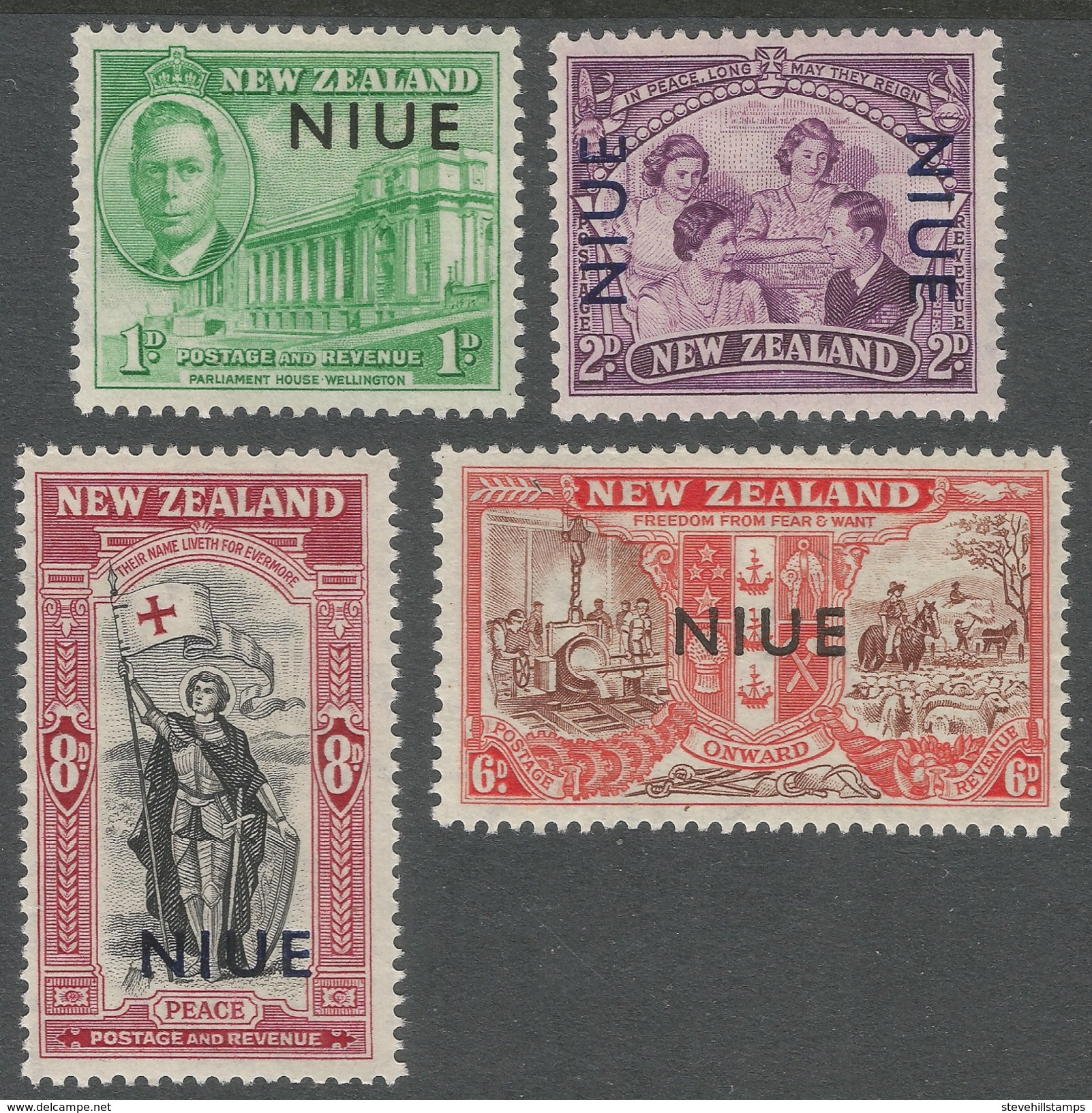 Niue. 1946 Peace. MH Complete Set. SG 98-101 - Niue