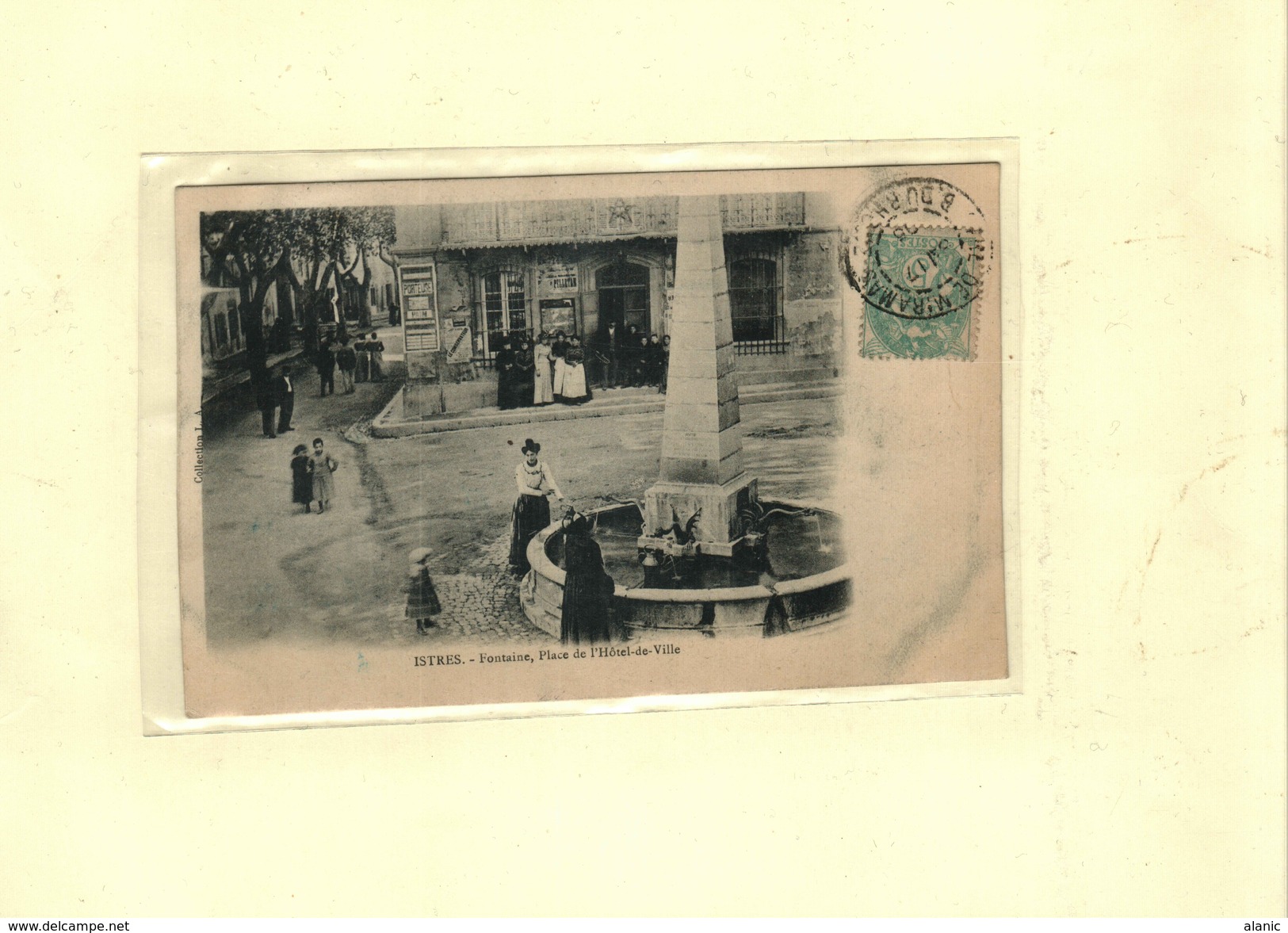 [13] Bouches-du-Rhône-ISTRES Fontaine,Place De L'Hôtel De Ville// Datée De 1905 ANIME N°111 + Obli Gare De Miramas - Istres