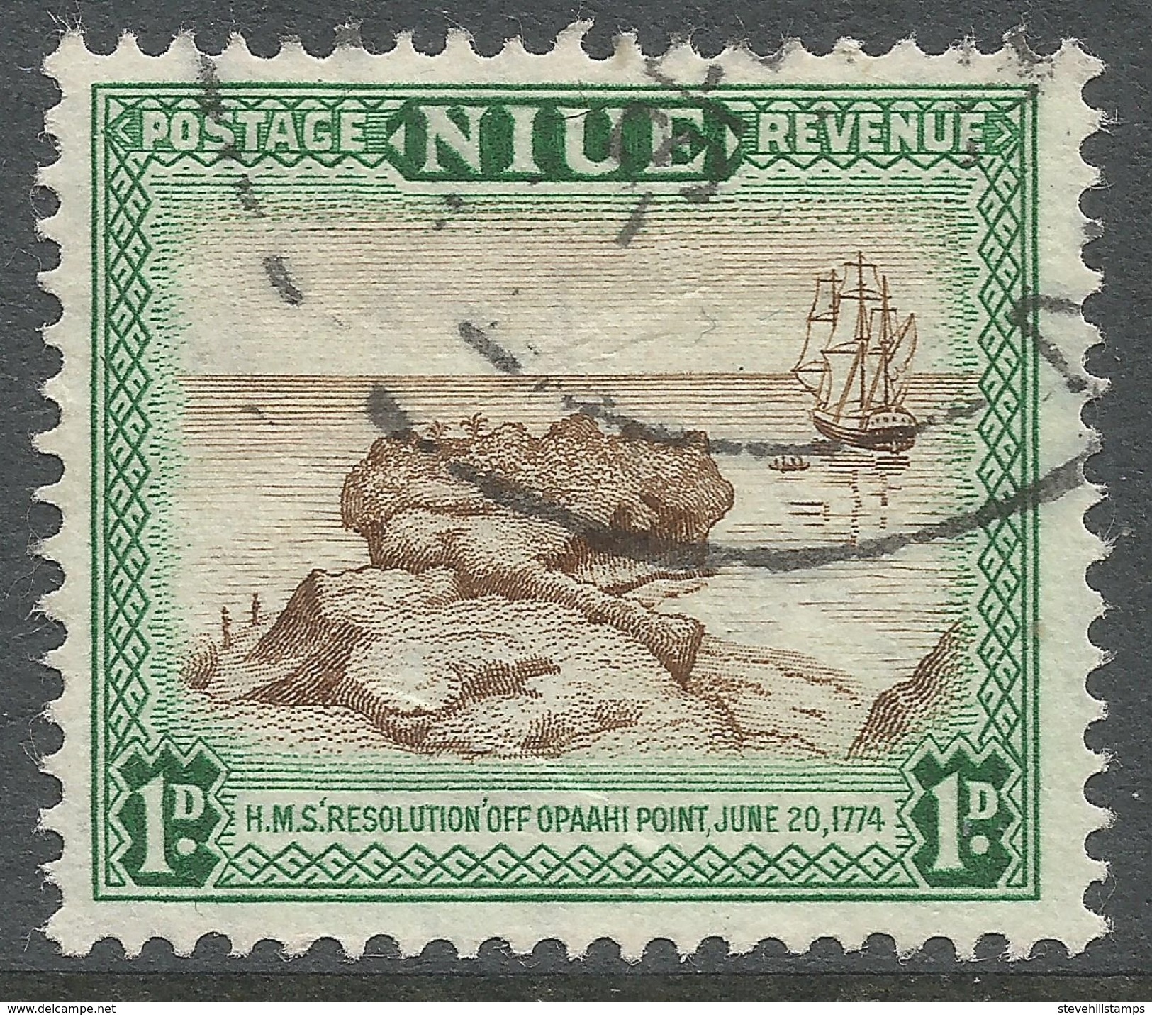 Niue. 1950 Definitives. 1d Used. SG 114 - Niue