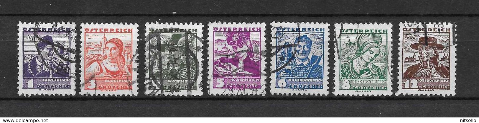 LOTE 1559  ///  AUSTRIA  1934  YVERT Nº: 441/447 - Used Stamps