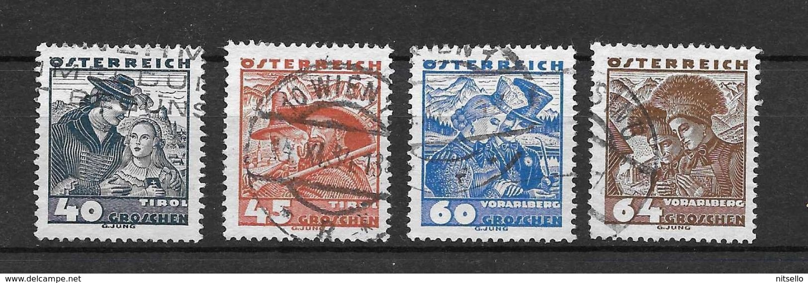 LOTE 1559 /// AUSTRIA 1934 YVERT Nº: 453/456 - Used Stamps
