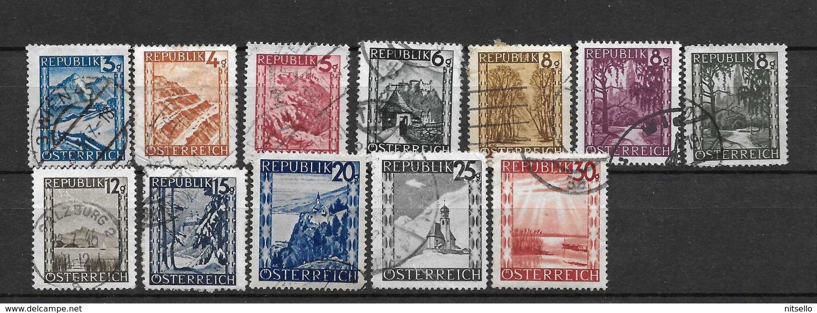 LOTE 1559 /// AUSTRIA 1937    YVERT Nº: SELLOS DE LA SERIE 600/632 - Gebruikt