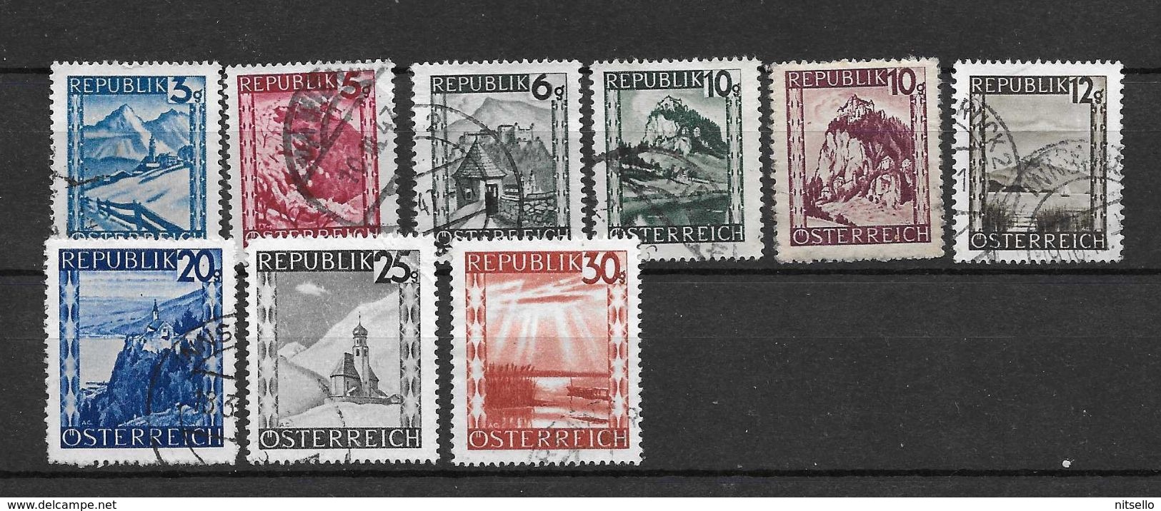 LOTE 1559 /// AUSTRIA 1937    YVERT Nº: SELLOS DE LA SERIE 600/632 - Gebruikt